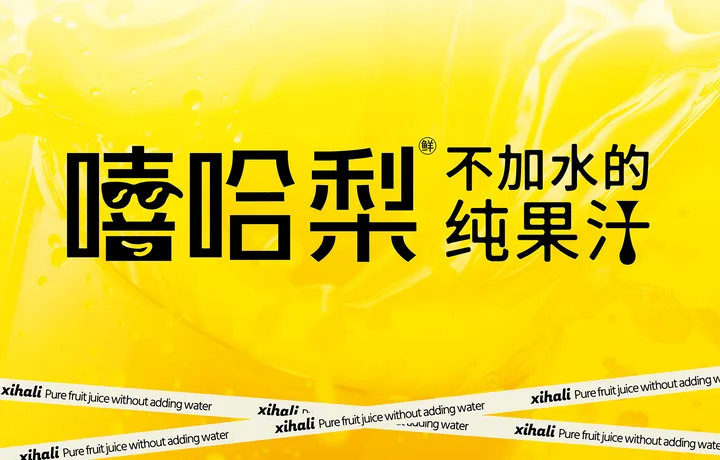 嘻哈梨不加水的纯果汁 | 南昌果汁品牌设计